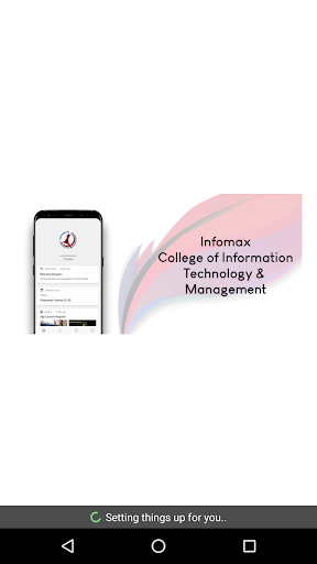 Android application Infomax College screenshort