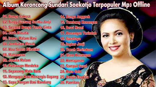 Android application Sundari Soekotjo Mp3 Keroncong screenshort
