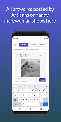 Android application Home service screenshort