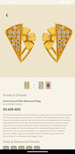 Android application Jewellery E menu screenshort