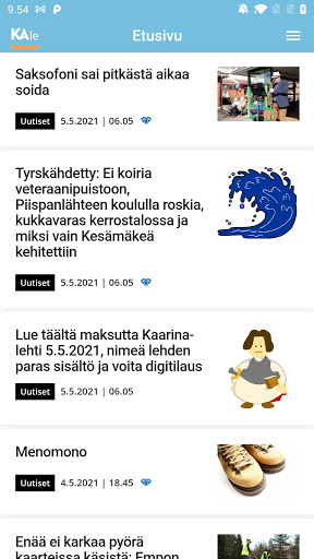 Kaarina-lehti Screen 2