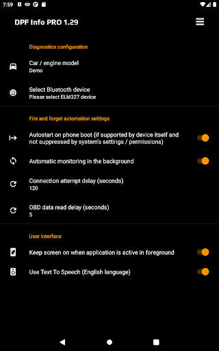 DPF Info screenshot 7