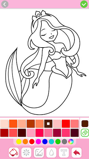 Mermaid Coloring:Mermaid games screenshot