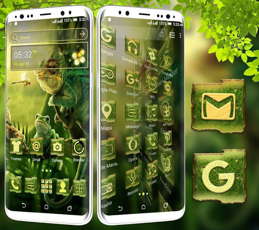 Chameleon Frog Launcher Theme Screen 3