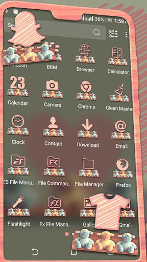 Teddy Bear Theme Launcher Screen 2