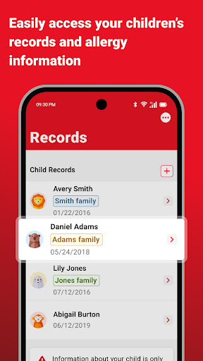 Screenshot of Child Care: American Red Cross