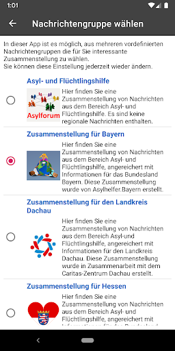 Android application Asylforum Nachrichten screenshort