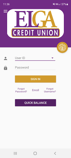 Android application ELGA Credit Union Mobile screenshort