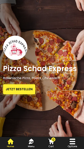 Android application Pizza Schad Express screenshort