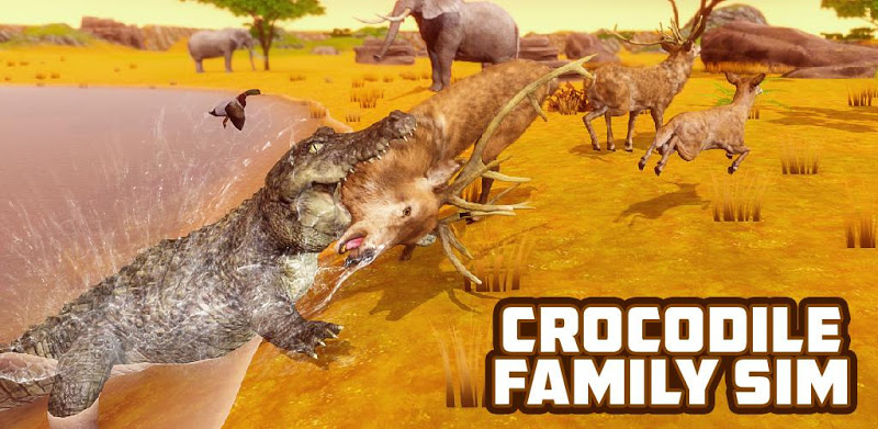Crocodile Family Simulator Games 2021