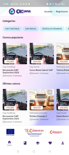 Android application OKdrive screenshort