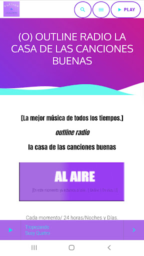 outline radio app Screen 2