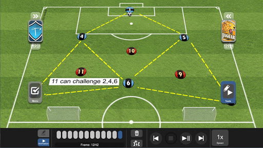 Android application TacticalPad Coach's Whiteboard screenshort