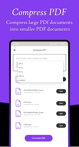 Compress PDF : Compress Images Screen 3