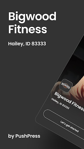 Android application Bigwood Fitness screenshort