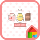 sweet milk dodol theme icon