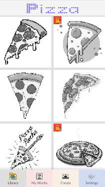 #1. Pizza - Pixel Art (Android) By: Nanamesh