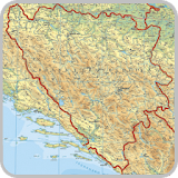 Maps of Bosnia and Herzegovina icon