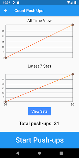 Push-ups set counter  proximity sensor
