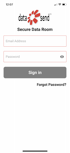 Android application Data Send screenshort