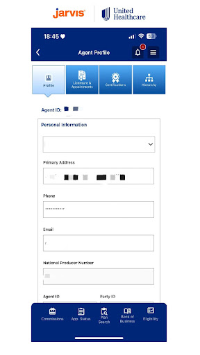 Screenshot of Jarvis (UnitedHealthcare)