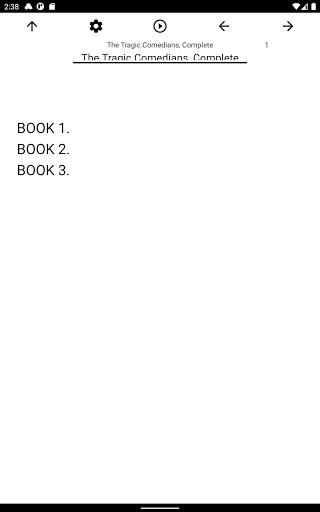 Book, The Tragic Comedians Screen 3