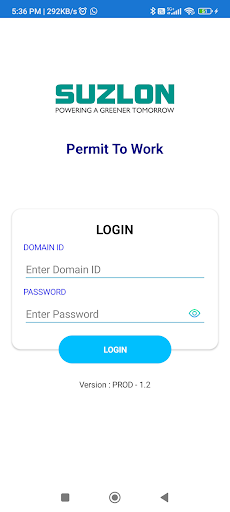 Android application Suzlon ePTW screenshort
