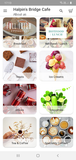 Android application Halpin's Bridge Café screenshort