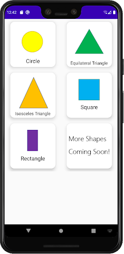 Android application ShapeX Calculator screenshort