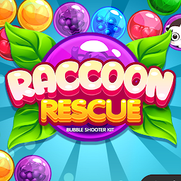 Raccoon Rescue Bubble Shooter
