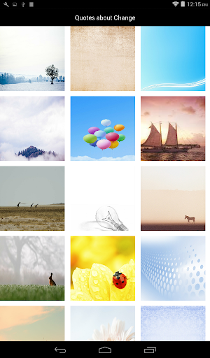 Android application Quotes About Change screenshort