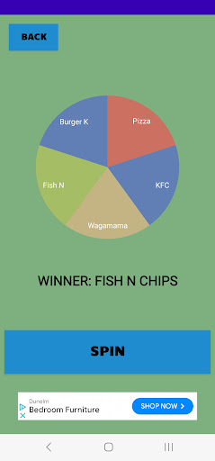 Takeaway Roulette Screenshot 2 - AppWisp.com