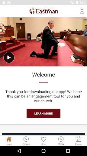 Android application Eastman First Baptist screenshort