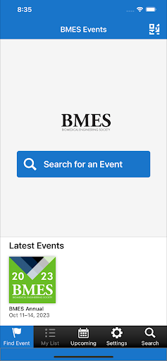 Android application BMES Meetings screenshort