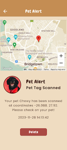 Canvas Cowboy Pet Tracker Screen 2