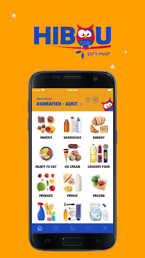 Android application HIBOU 24/7 Mart screenshort
