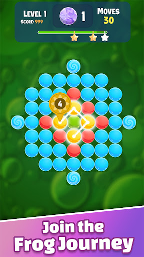 Android application Bubble Link: Frog Pop! screenshort