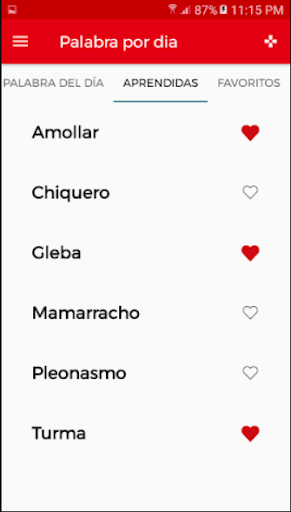 Palabra por día - Aprende! Screen 2