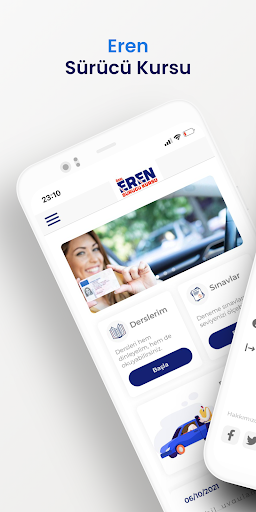 Android application Eren Sürücü Kursu screenshort