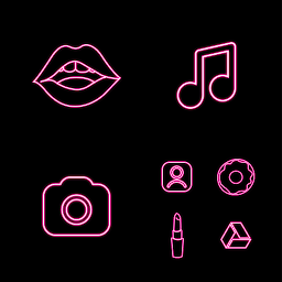 Imaginea pictogramei Wow Pink Venom Icon Pack