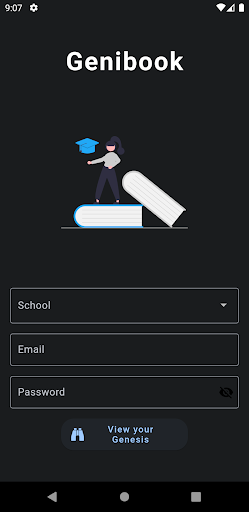 Android application Genibook screenshort
