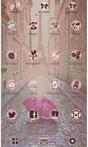 Theme Rain at the Eiffel Tower Screen 3