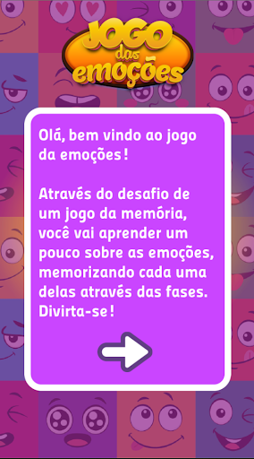 Android application Jogo das Emoções screenshort