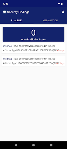 P1 Alerts Screen 2