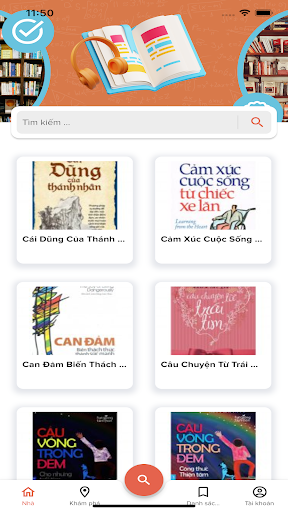 Android application Kho Tàng Sách Nói screenshort