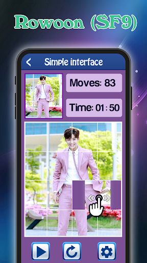 Slide Puzzle Rowoon (SF9) Game Screen 2