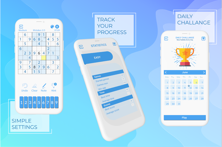 Sudoku - Classic Logic Puzzles 3.2.2 APK + Mod (Unlimited money) untuk android