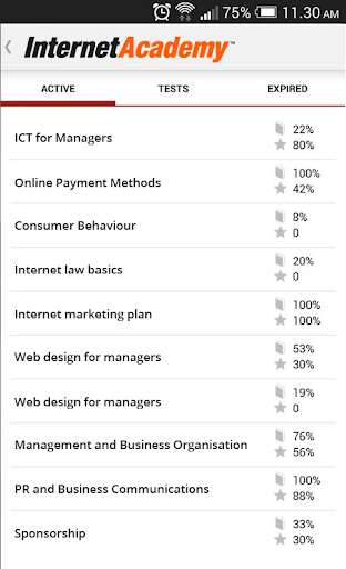 InternetAcademy Screen 2