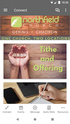 Android application Northfield Church App screenshort