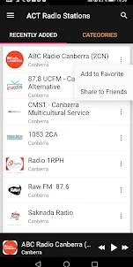 ACT Radio Stations - Australia